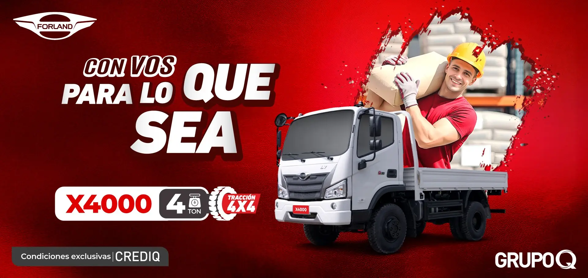 Forland Nicaragua | X4000 4TON Tracción 4x4 | Vehículos comerciales de calidad